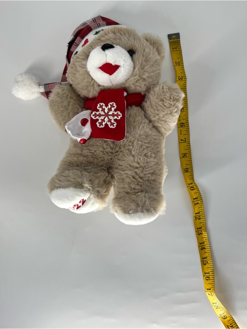 Snowflake teddy 2022 Christmas bear plush